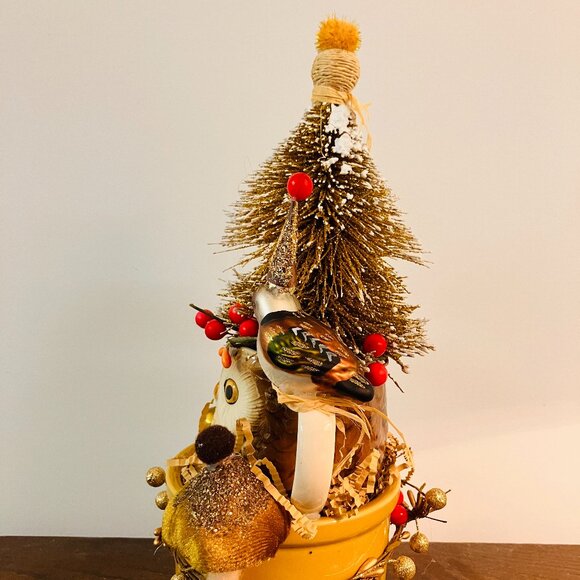 Vintage Owl Holiday Decor Tabletop, Mantle Decor - Picture 4 of 8